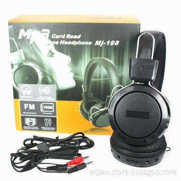 Memory Wireless Headphone with FM Radio Function, <100mA Output Current